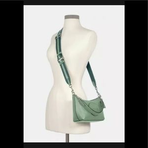 Coach Dempsey Shoulder Bag With Patch Washed Green